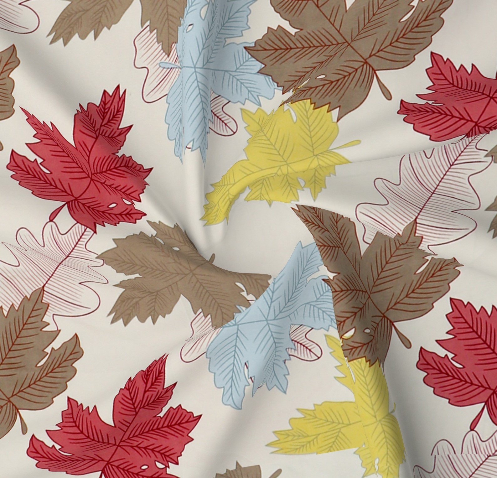 Glace Cotton Flat Double Bedsheet With 2 Pillow Covers (Cream)