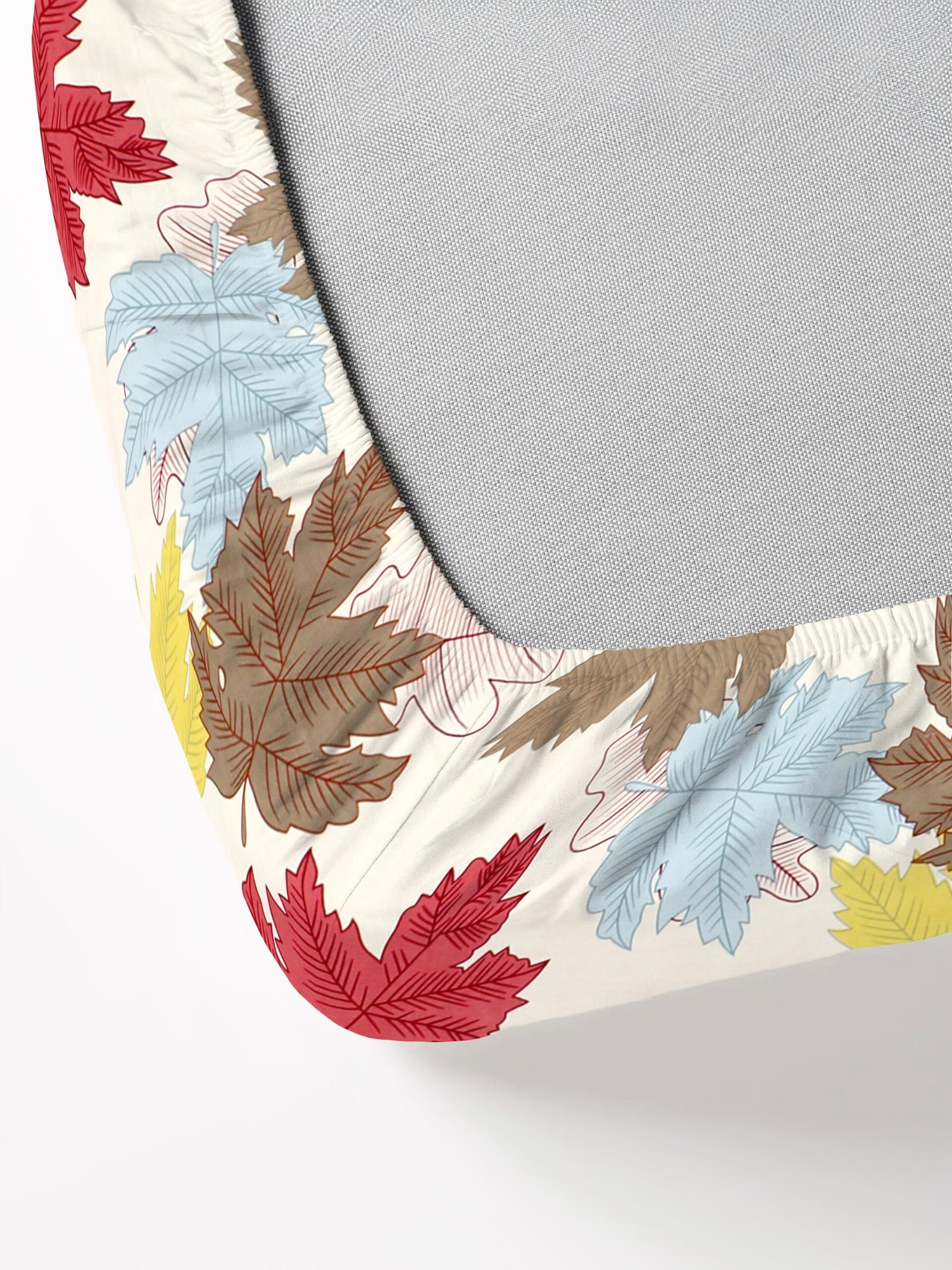 Elastic Fitted King Size Double Bedsheet With 2 Pillow Covers (Cream)