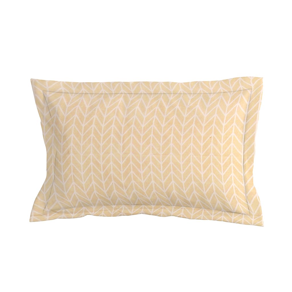 Single Glace Cotton Elastic Fitted Bedsheet With 1 Pillow Cover (Beige)