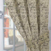 1 Piece Soft Luxury Suede Velvet Eyelet Door Curtain Size (Cream)