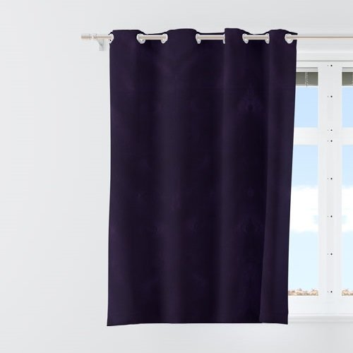5 Feet Window Curtains Polyester Room Darkening Set Of 2 (Blue)5a