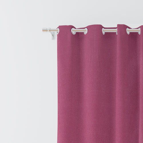 5 Feet Window Curtains Polyester Room Darkening Set Of 2 (Pink)