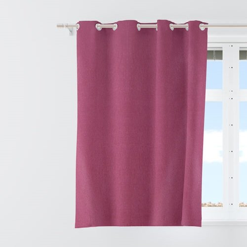 5 Feet Window Curtains Polyester Room Darkening Set Of 2 (Pink)