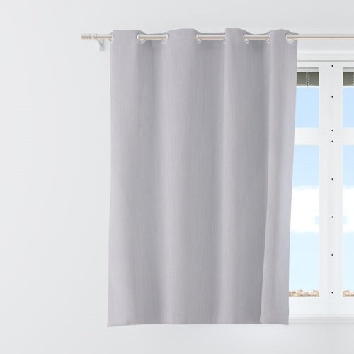 5 Feet Window Curtains Polyester Room Darkening Set Of 2 (White)