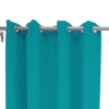 9 feet Long Door Curtains Polyester Room Darkening Set Of 2 (Aqua)37