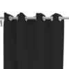 9 feet Long Door Curtains Polyester Room Darkening Set Of 2 (Black) 51