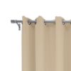 9 feet Long Door Curtains Polyester Room Darkening Set Of 2 (Off White) 35