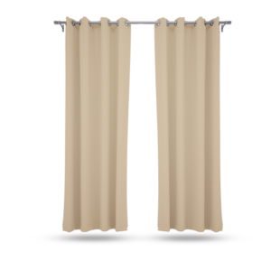 9 feet Long Door Curtains Polyester Room Darkening Set Of 2 (Off White) 35