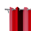9 feet Long Door Curtains Polyester Room Darkening Set Of 2 (Red) 41