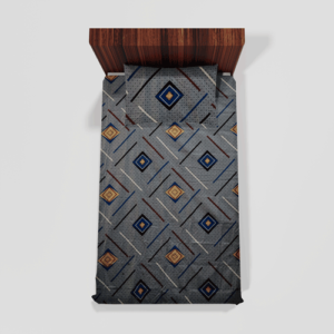 Glace Cotton Single Flat Bed Sheet With 1 Pillow Cover (Sky Blue)104