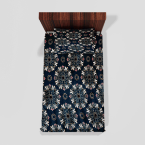 Winter Soft Warm Single Flat Bedsheet With 1 Pillow Cover (Teal Green)112