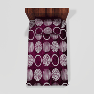 Winter Soft Warm Single Flat Bedsheet With 1 Pillow Cover (Wine)