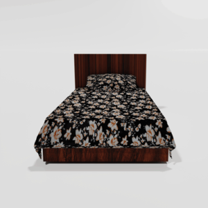 Winter Warm Soft Single Flat Bedsheet With 1 Pillow Cover (Coffee)