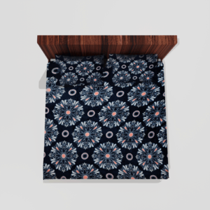 Winter Warm King Size Flat Double Bedsheet With 2 Pillow Covers (Teal Blue)