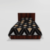 Winter Soft Warm Single Flat Bedsheet With 1 Pillow Cover (Coffee)