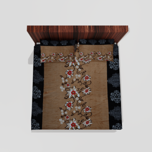 Winter Warm King Size Flat Double Bedsheet With 2 Pillow Covers (Beige) 107a