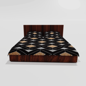 Winter Warm King Size Flat Double Bedsheet With 2 Pillow Covers (Coffee)