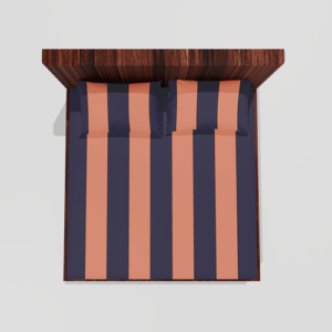 King Size Glace Cotton Elastic Fitted Double Bedsheet With 2 Pillow Covers (Orange) 5