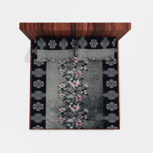 Winter Warm King Size Fitted Double Bedsheet With 2 Pillow Covers (Grey)