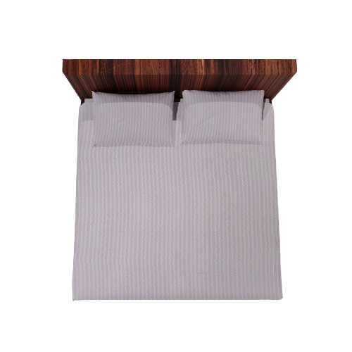 Cotton Double Flat Bedsheet With 2 Pillow Covers (Beige)