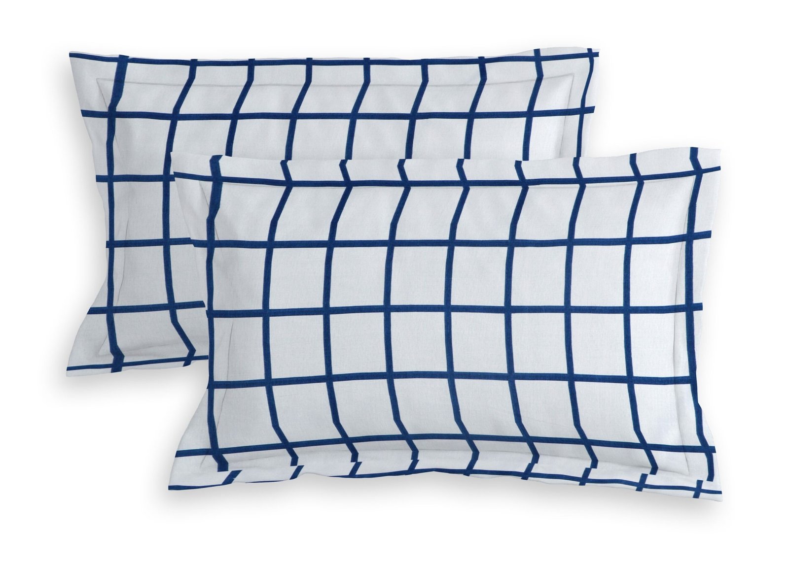 Elastic Fitted King Size Double Bedsheet With 2 Pillow Covers (Blue)