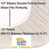 Elastic thickness of bedsheet