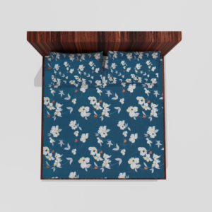 Glace Cotton King Size Elastic Fitted Double Bed Sheets With 2 Pillow Covers (Green)31.1