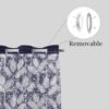 9 feet Long Door Curtains Polyester Room Darkening Set Of 2 (Blue)7d