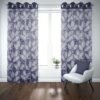 9 feet Long Door Curtains Polyester Room Darkening Set Of 2 (Blue)7d