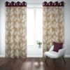9 feet Long Door Curtains Polyester Room Darkening Set Of 2 (Brown)