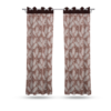 9 feet Long Door Curtains Polyester Room Darkening Set Of 2 (Brown) 23