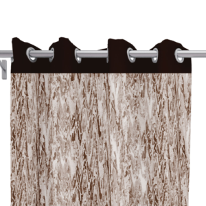 9 feet Long Door Curtains Polyester Room Darkening Set Of 2 (Brown) 46