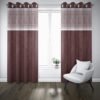 9 feet Long Door Curtains Polyester Room Darkening Set Of 2 (Coffee)2