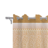 9 feet Long Door Curtains Polyester Room Darkening Set Of 2 (Gold) 36