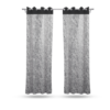 9 feet Long Door Curtains Polyester Room Darkening Set Of 2 (Grey)18