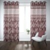 9 feet Long Door Curtains Polyester Room Darkening Set Of 2 (Henna)