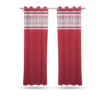 9 feet Long Door Curtains Polyester Room Darkening Set Of 2 (Maroon) 10