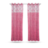 9 feet Long Door Curtains Polyester Room Darkening Set Of 2 (Pink) 49