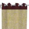 9 feet Long Door Curtains Polyester Room Darkening Set Of 2 (Yellow) 15