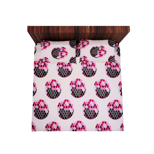 Cotton Double Flat Bedsheet With 2 Pillow Covers (Cream)