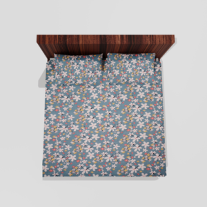 Glace Cotton Double Flat Bedsheet With 2 Pillow Covers (Green)16a