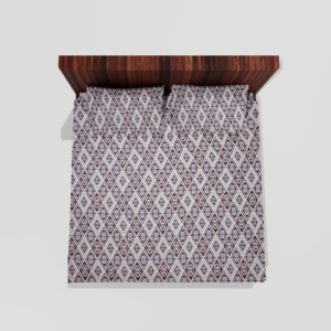 Glace Cotton Double Flat Bedsheet With 2 Pillow Covers (White) 15