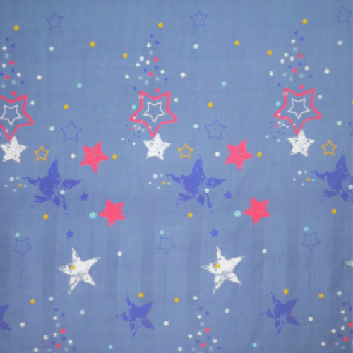 Glace Cotton Single Flat Bed Sheet With 1 Pillow Cover (Blue) 17
