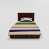 Glace Cotton‎ Single Flat Bed Sheet With 1 Pillow Cover (Multicolor) 28