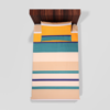 Glace Cotton‎ Single Flat Bed Sheet With 1 Pillow Cover (Multicolor) 28