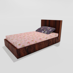 Glace Cotton Single Elastic Fitted Bedsheets With 1 Pillow Cover (Beige)99e