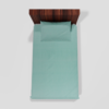 Glace Cotton Single Flat Bed Sheet With 1 Pillow Cover (Green) 172