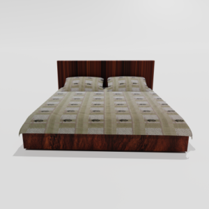 Glace Cotton Double Flat Bedsheet With 2 Pillow Covers (Beige) 12