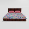 Glace Cotton Double Flat Bedsheet With 2 Pillow Covers (Pink) 16