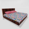 Glace Cotton Double Flat Bedsheet With 2 Pillow Covers (Pink) 16